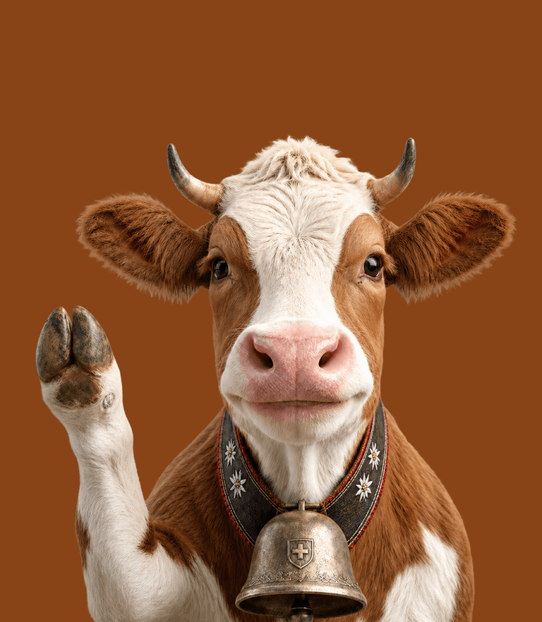 Euvetia cow mascot illustrations for the email template redesign